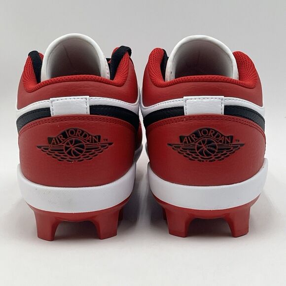 Men Sz 11 Nike Air Jordan 1 Retro MCS Low Chicago Red Baseball Cleat CJ8524 611 - Picture 5 of 8
